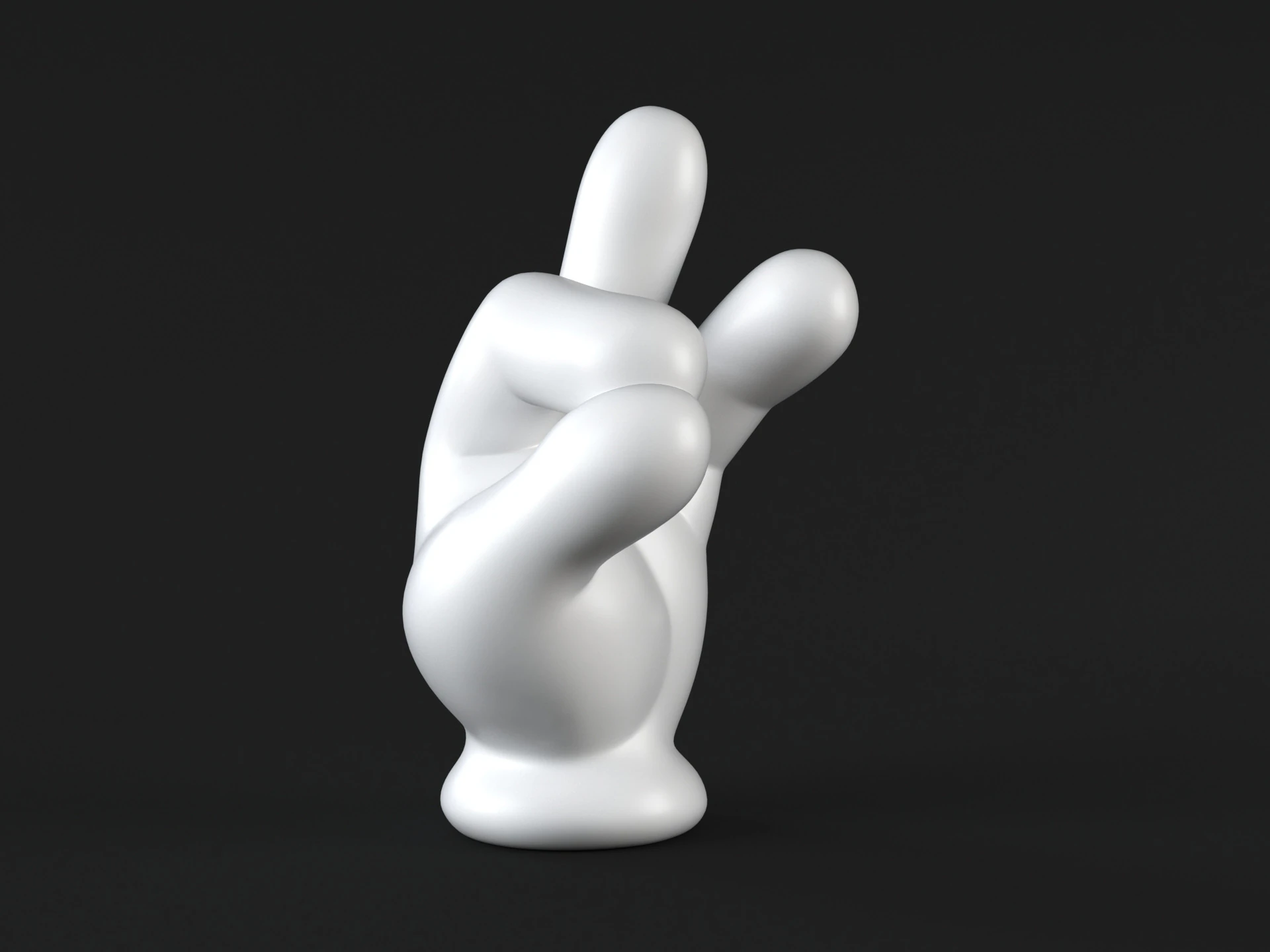 Hand Mickey - Pinch 3D Print Model .c4d .max .obj .3ds .fbx .stl .blend 