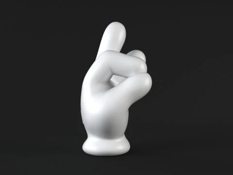 Hand Mickey - Pinch 3D Print Model