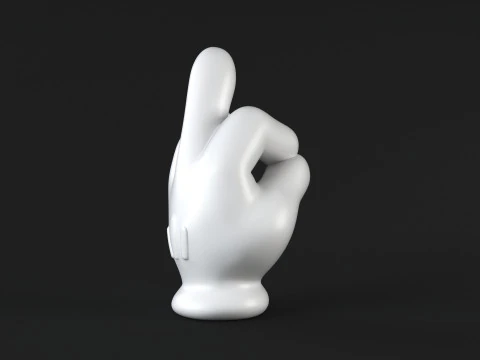 Hand Mickey - Pinch 3D Print Model