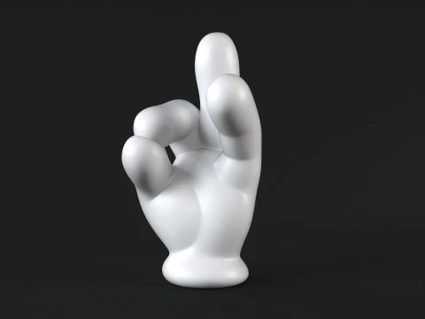 Hand Mickey - Pinch 3D Print Model
