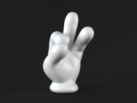 Hand Mickey - Pinch 3D Print Model