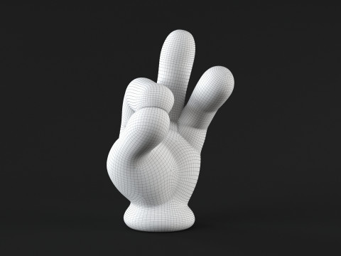 Hand Mickey - Pinch 3D 打印模型