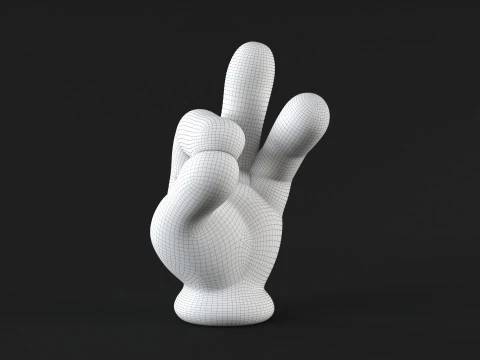 Hand Mickey - Pinch 3D Print Model