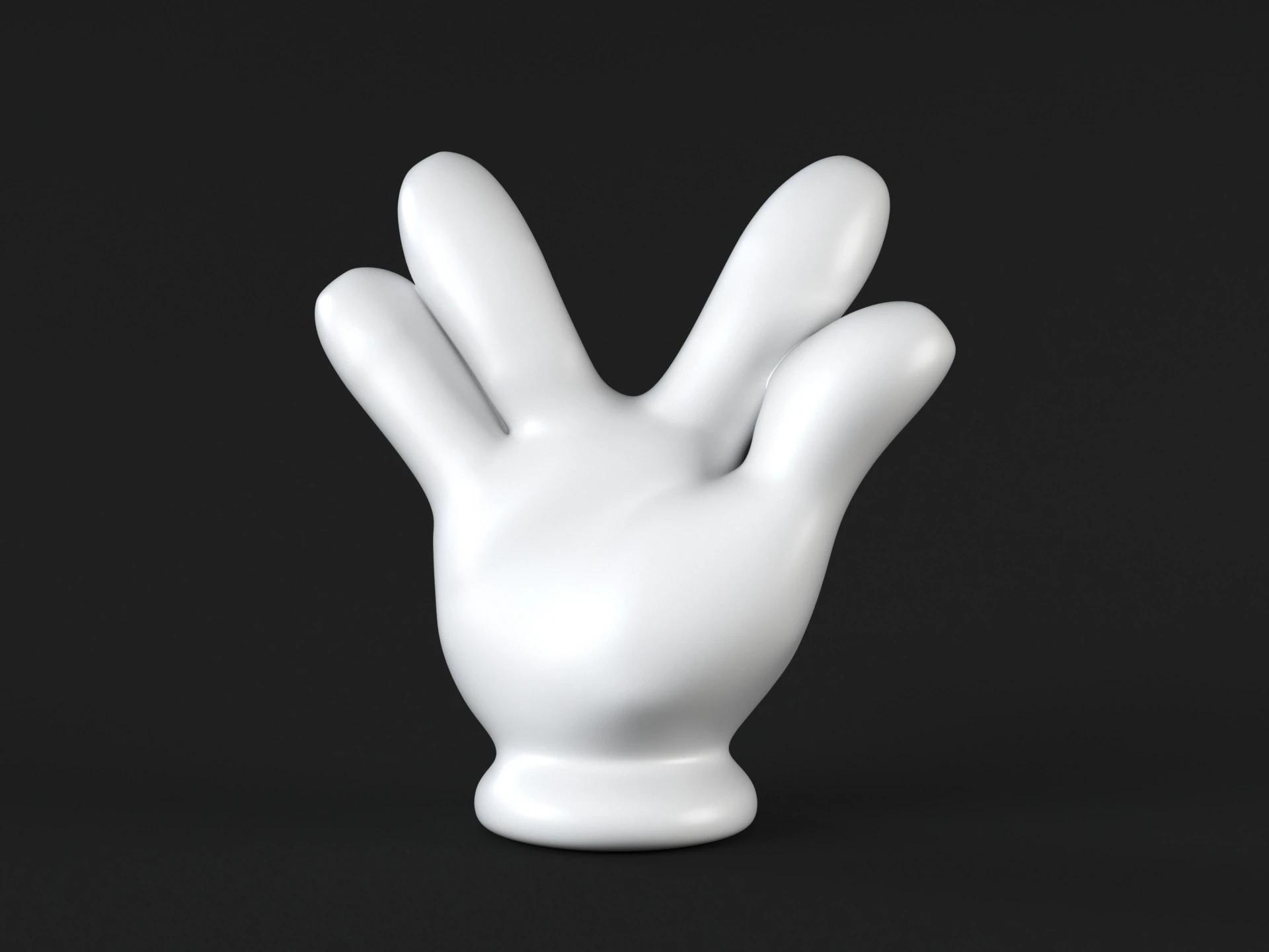 Hand Mickey - Star Trek 3D Print Model .c4d .max .obj .3ds .fbx .stl .blend