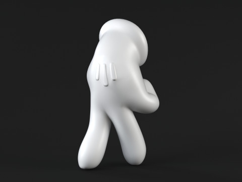 Mickey Hand - Walk 3D Print Model