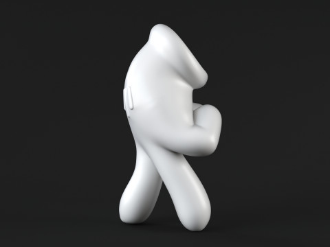 Mickey Hand - Walk Model Cetak 3D