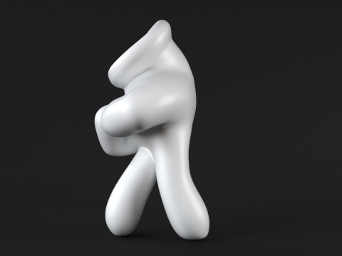 Mickey Hand - Walk Model Cetak 3D