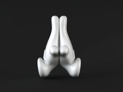 米奇手-祈祷 3D 打印模型