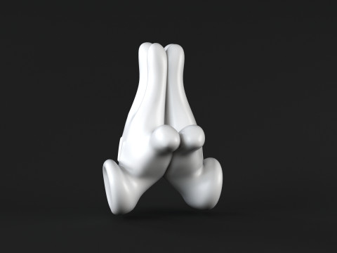 Mickey Hand - Pray Model Cetak 3D