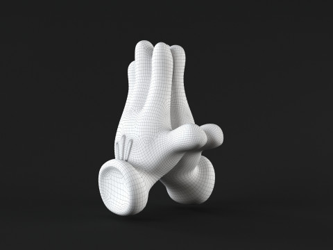 Mickey Hand - Pray Model Cetak 3D