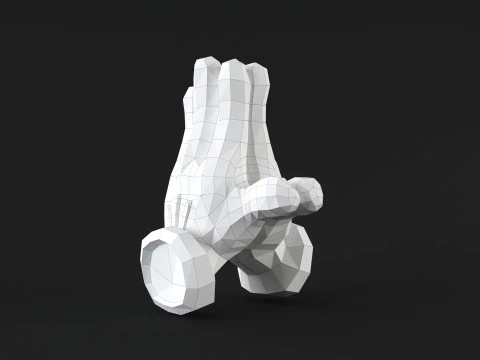 米奇手-祈祷 3D 打印模型