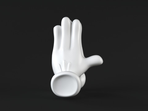 Mickey Hand - Pray Model Cetak 3D