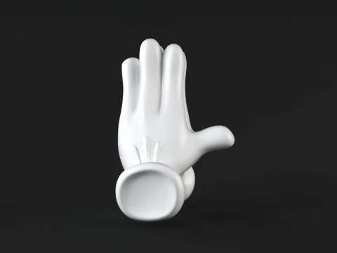 米奇手-祈祷 3D 打印模型