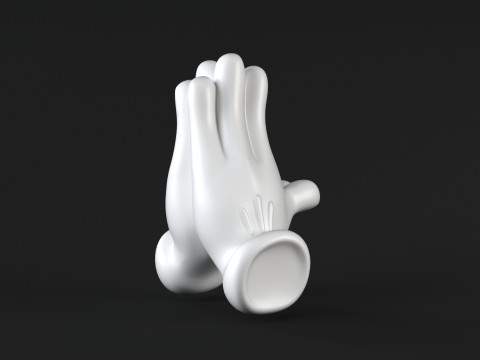 Mickey Hand - Pray Model Cetak 3D