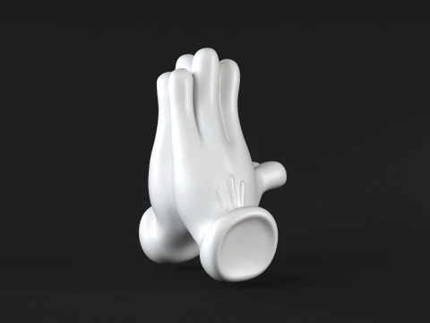 米奇手-祈祷 3D 打印模型