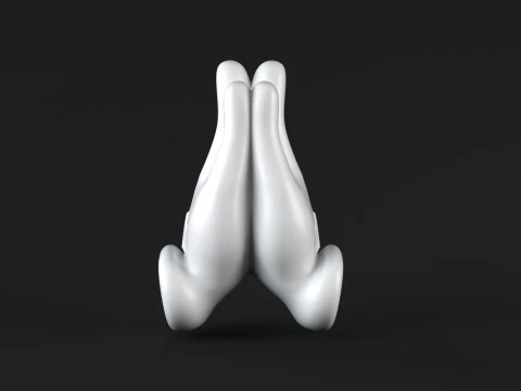 米奇手-祈祷 3D 打印模型