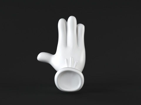 Mickey Hand - Pray Model Cetak 3D