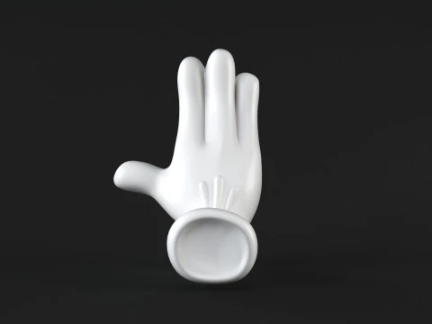 米奇手-祈祷 3D 打印模型