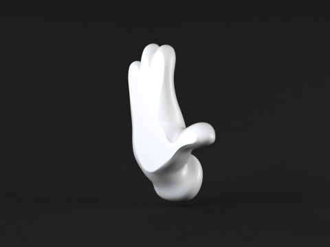 Mickey Hand - Pray Model Cetak 3D