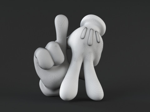 Hand Mickey - LA Modello di stampa 3D