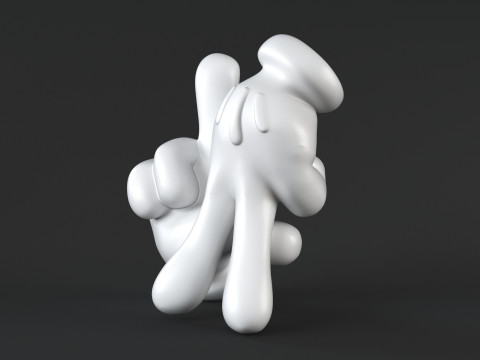 Hand Mickey - LA Modello di stampa 3D