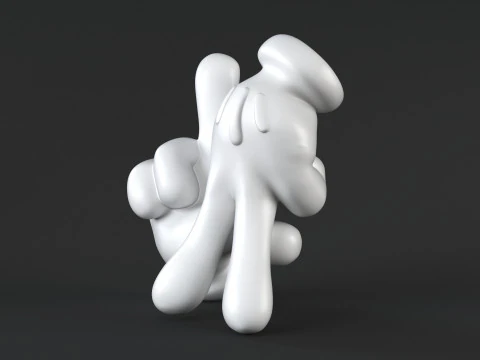 Hand Mickey - LA 3D Print Model