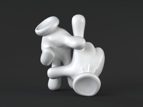 Hand Mickey - LA Modello di stampa 3D