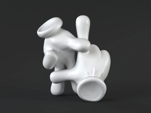 Hand Mickey - LA 3D Print Model