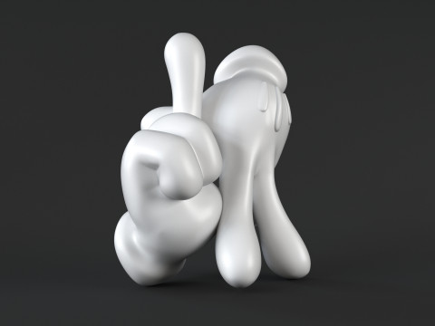 Hand Mickey - LA Modello di stampa 3D