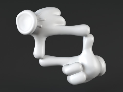 Hand Mickey - Frame Modèles 3D en vedette