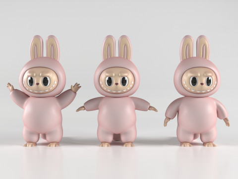 Labubu Modèles 3D en vedette