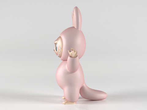 Labubu Modèles 3D en vedette