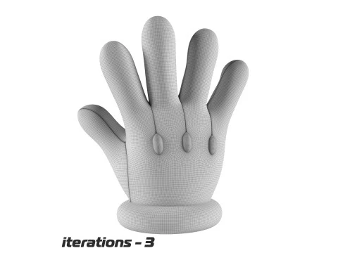 Mario Hand - Give 5 3D Print Model