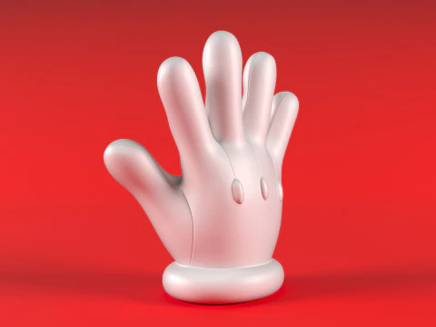 Mario Hand - Give 5 3D Print Model