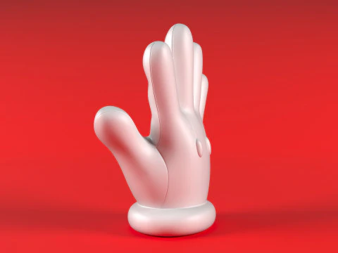 Mario Hand - Give 5 3D Print Model