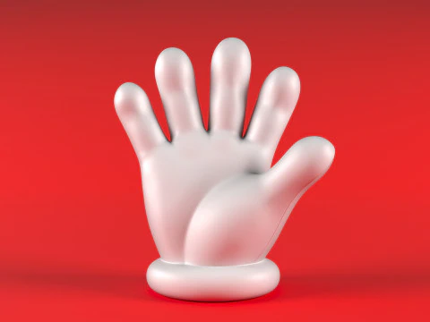 Mario Hand - Give 5 3D Print Model
