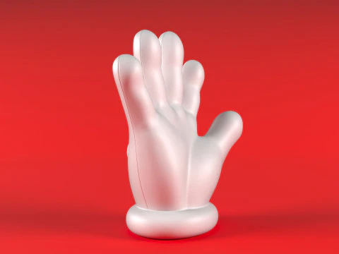 Mario Hand - Give 5 3D Print Model