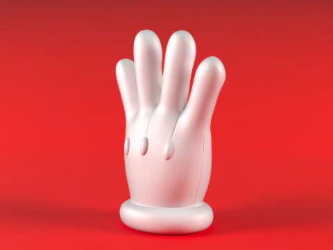 Mario Hand - Give 5 3D Print Model