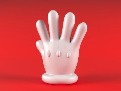 Mario Hand - Give 5 3D Print Model