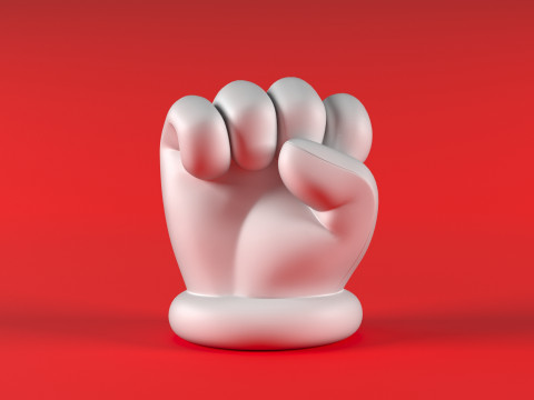 Mario Hand - Fist Modello di stampa 3D