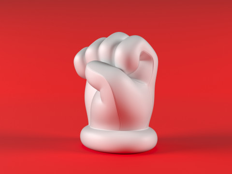 Mario Hand - Fist 3D 打印模型
