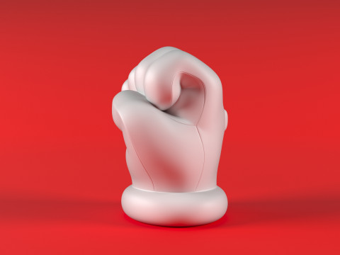 Mario Hand - Fist 3D 打印模型