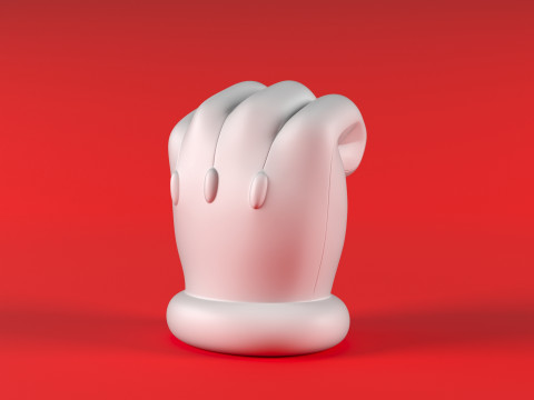 Mario Hand - Fist 3D 打印模型
