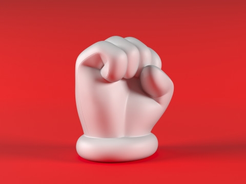Mario Hand - Fist 3D 打印模型