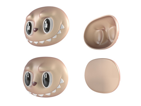Labubu Face 3D Принт Модель