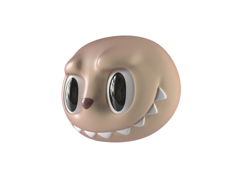 Labubu Face 3D Принт Модель