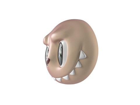 Labubu Face 3D Принт Модель