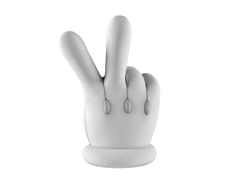 Mario Hand - Victory 3D Print Model