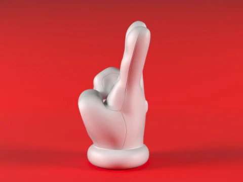 Mario Hand - Victory 3D Print Model
