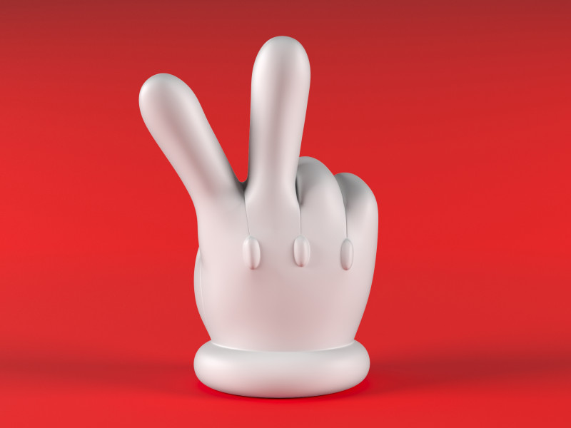 Mario Hand - Victory Modelo de impresión 3D .c4d .max .obj .3ds .fbx .stl .blend 